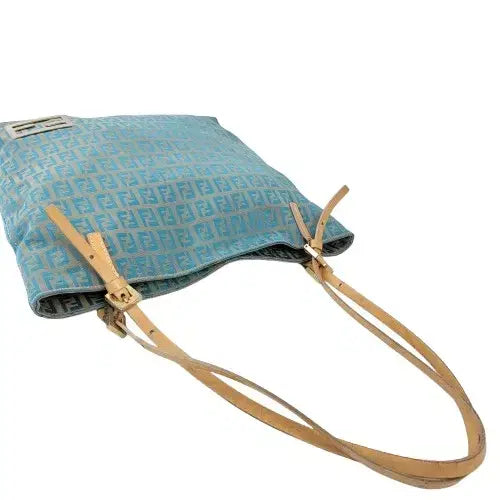 [BUNJANG] Fendi FF Zucchino Fabric Shoulder Bag / 정품 펜디 FF 주카 패브릭 숄더백