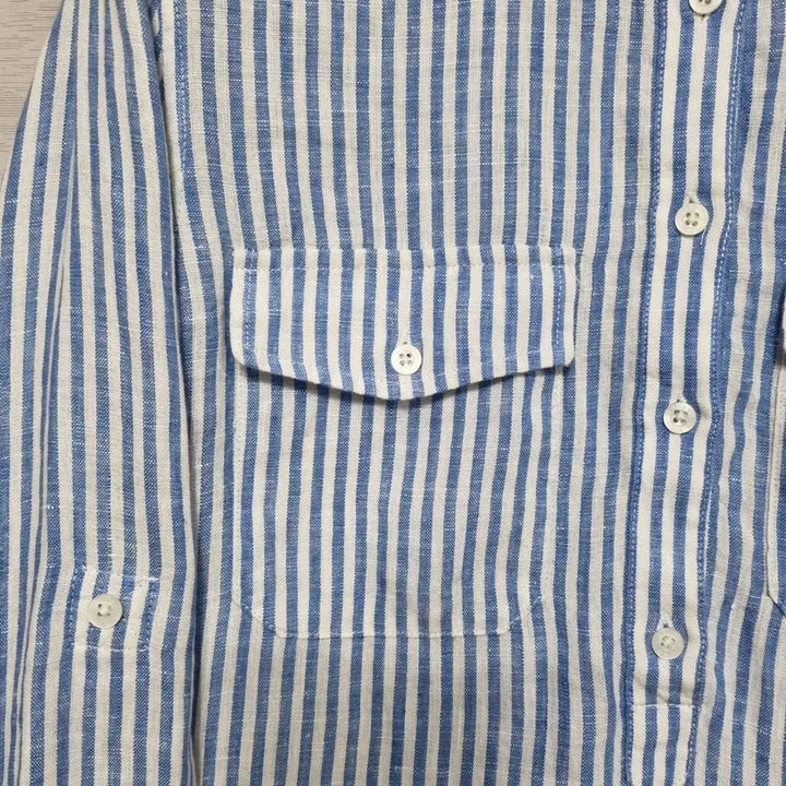 [BUNJANG] Ralph Lauren Linen Striped Shirt Women&
