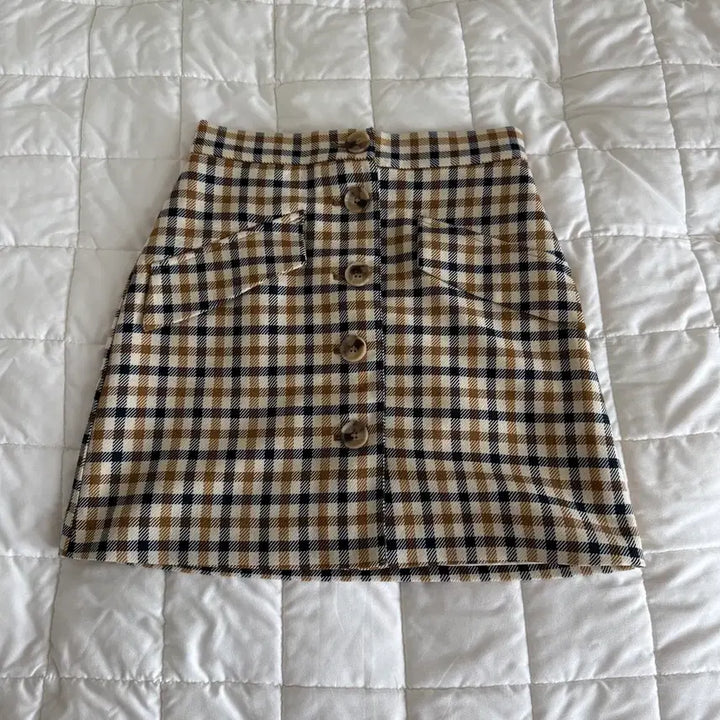 [BUNJANG] H&amp;M Checkered Skirt (EUR 34) / h&amp;m 체크 스커트, 25