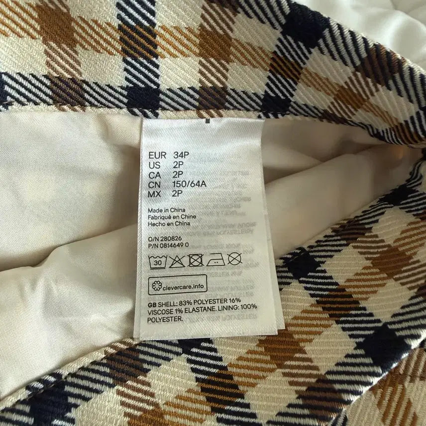 [BUNJANG] H&amp;M Checkered Skirt (EUR 34) / h&amp;m 체크 스커트, 25
