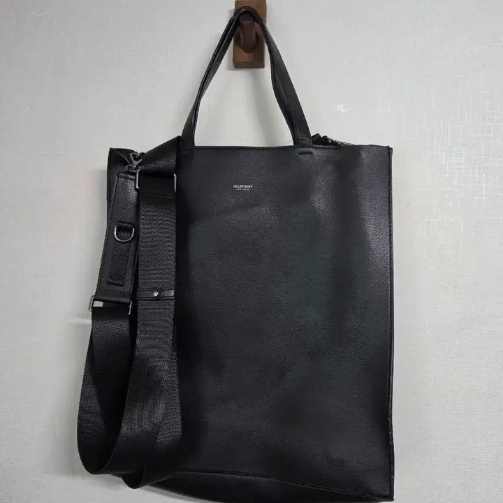 [BUNJANG] Jill Stuart Black Leather Tote and Crossbody Bag / 질스튜어트 블랙 가죽 토트백 겸 크로스백