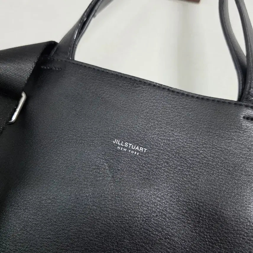 [BUNJANG] Jill Stuart Black Leather Tote and Crossbody Bag / 질스튜어트 블랙 가죽 토트백 겸 크로스백