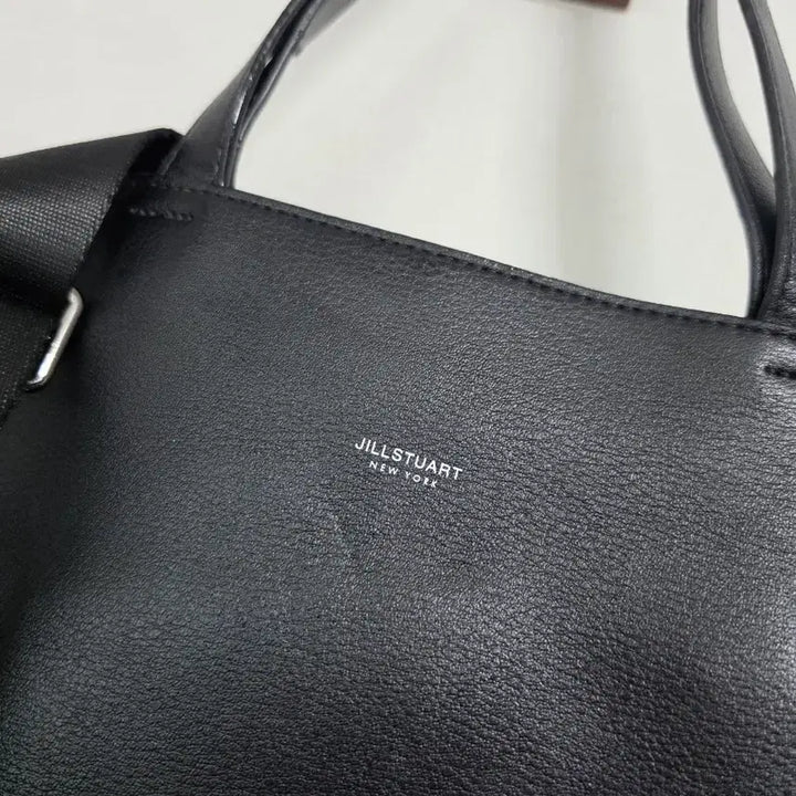 [BUNJANG] Jill Stuart Black Leather Tote and Crossbody Bag / 질스튜어트 블랙 가죽 토트백 겸 크로스백