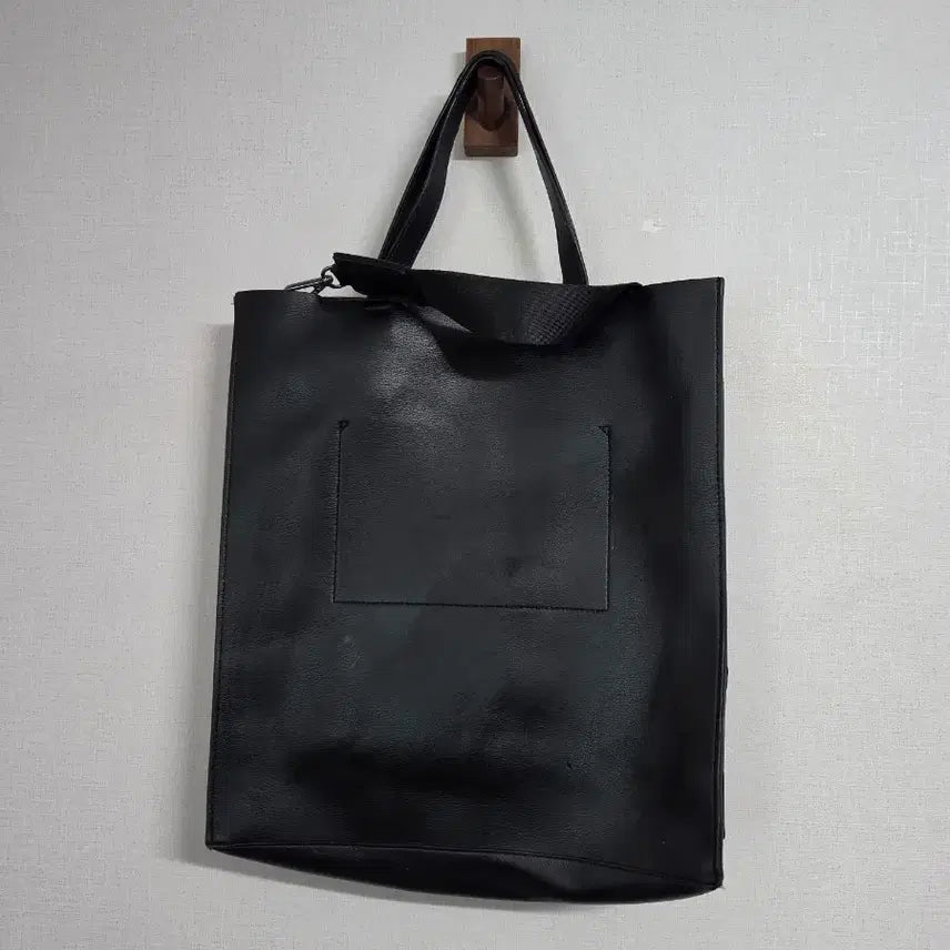 [BUNJANG] Jill Stuart Black Leather Tote and Crossbody Bag / 질스튜어트 블랙 가죽 토트백 겸 크로스백