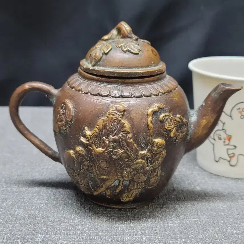 [BUNJANG] Brass "Immortal Pattern" Small Pitcher / 황동 신선문 주자