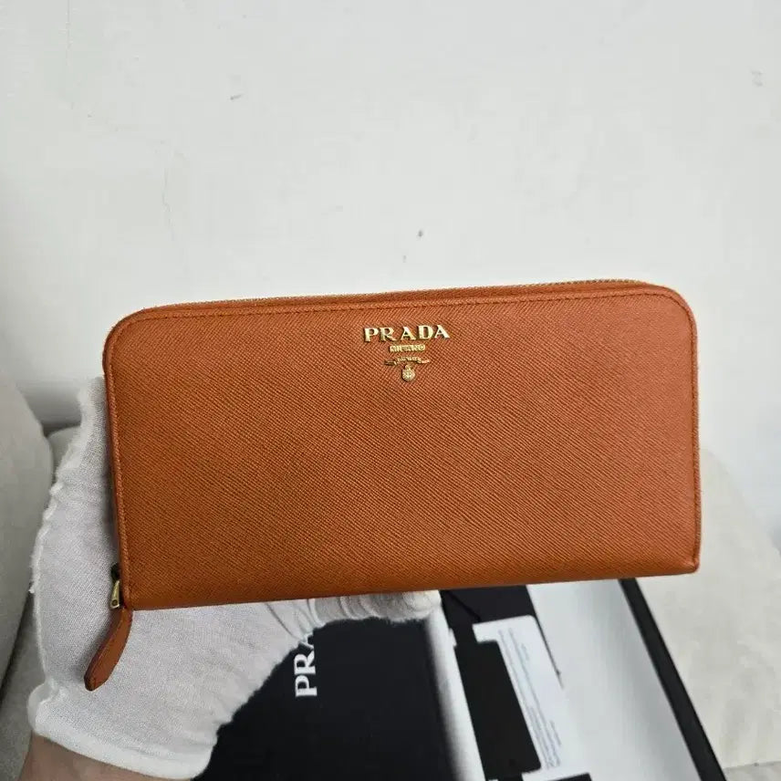 [BUNJANG] Prada Saffiano Zipper Long Wallet / [정품] 프라다 사피아노 지퍼돌이 장지갑