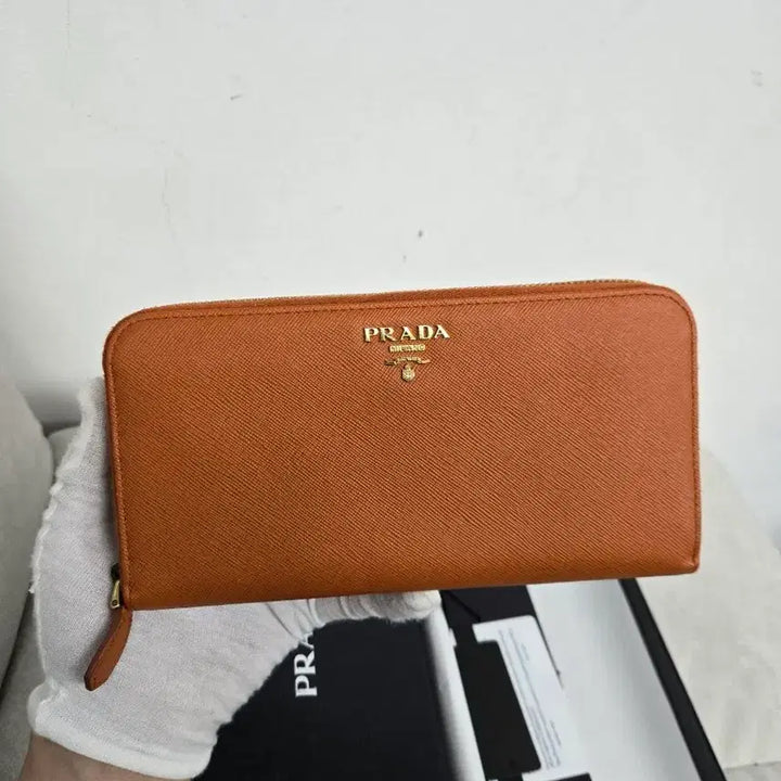 [BUNJANG] Prada Saffiano Zipper Long Wallet / [정품] 프라다 사피아노 지퍼돌이 장지갑
