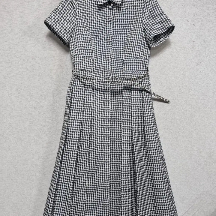 [BUNJANG] Christian Dior Jacquard Dress Houndstooth Pleated Skirt / ㅡ 크리스찬 디올 자가드 원피스 여44-슬55ㅡ0331