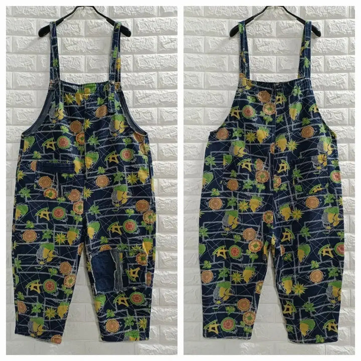 [BUNJANG] Denim Jumpsuit / 원형패턴 데님 점프수트