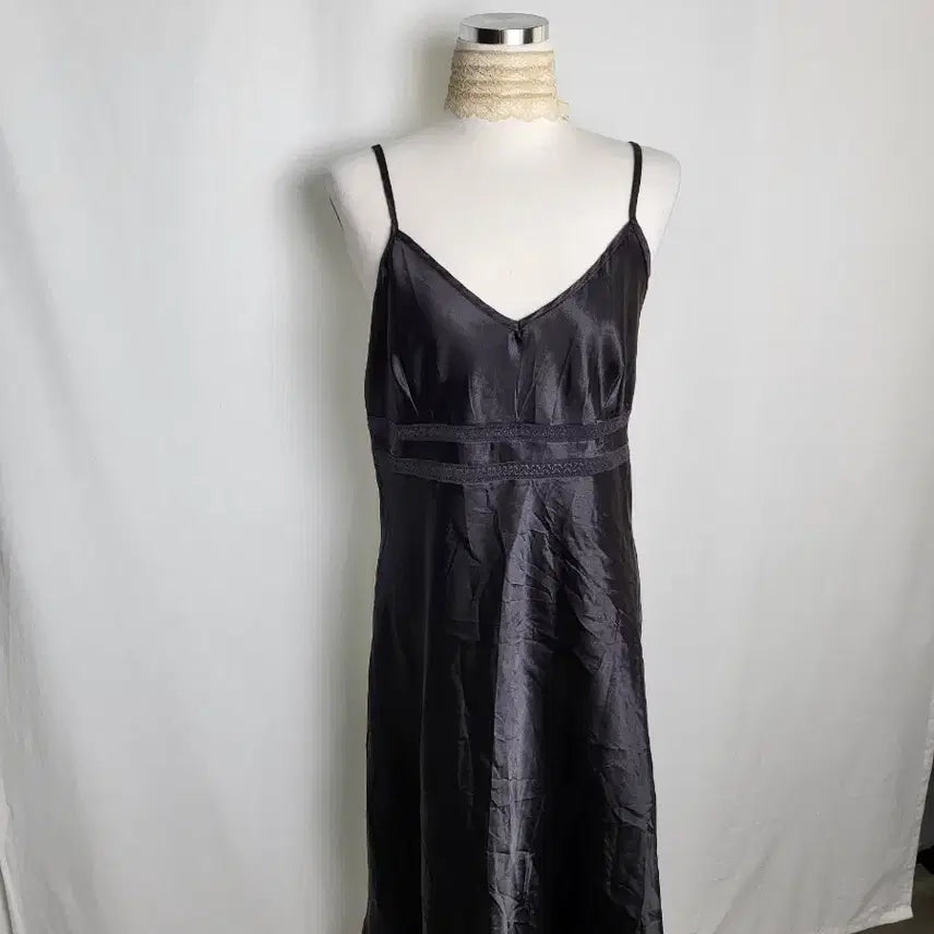 [BUNJANG] Vintage Satin Silk Slip Dress / 빈티지 새틴 실크 슬립 원피스