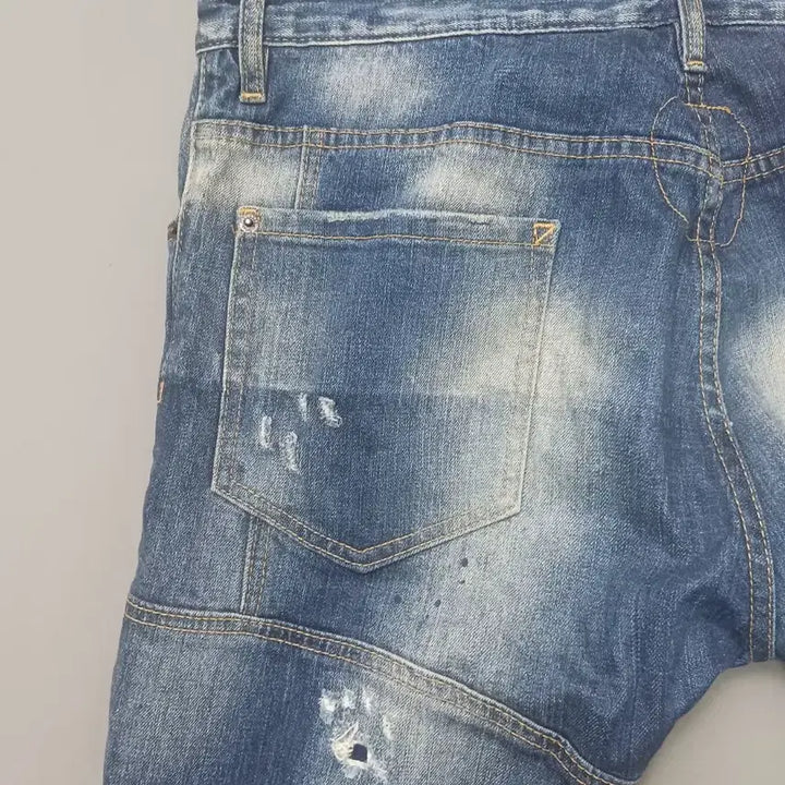 [BUNJANG] Dsquared2 Neon Logo Biker Jeans / [36] 디스퀘어드2 네온로고 바이커진 청바지