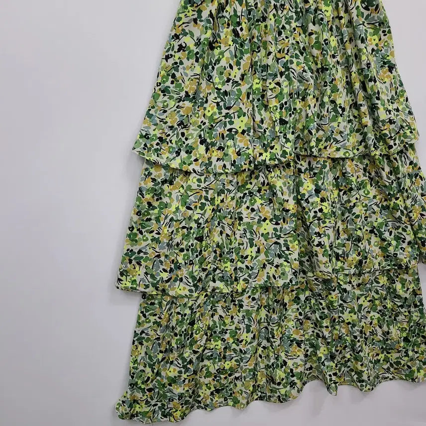 [BUNJANG] Alice Floral Ruffle Long Dress / 블랙프라이데이 플라워 캉캉 원피스/프리/앨리스/828