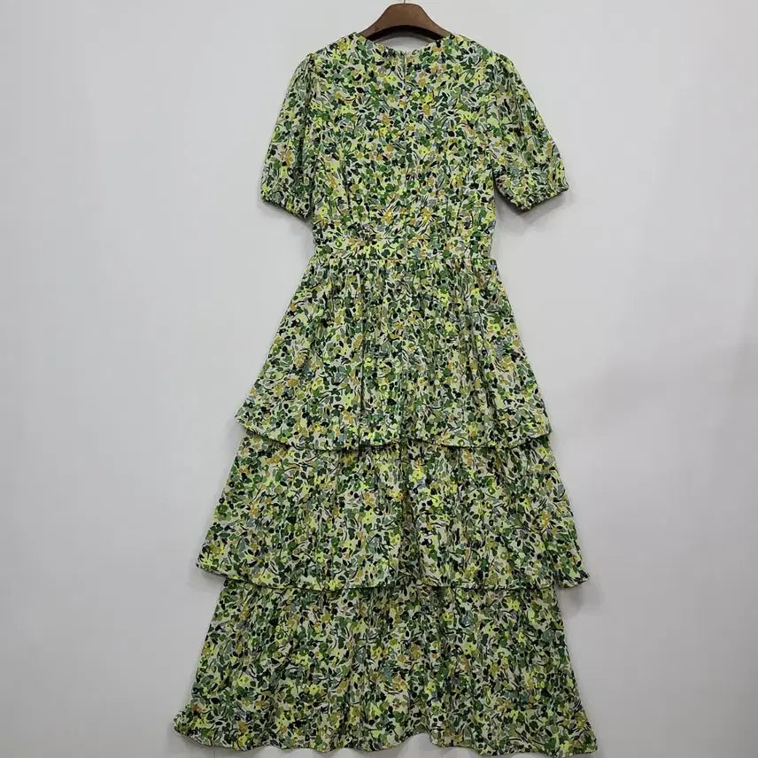 [BUNJANG] Alice Floral Ruffle Long Dress / 블랙프라이데이 플라워 캉캉 원피스/프리/앨리스/828