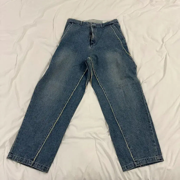 [BUNJANG] Lemard Low-Cut Denim Pants / 르마드 로우컷 데님팬츠