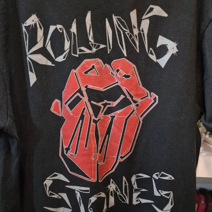 [BUNJANG] Rolling Stones Black Short Sleeve T-shirt / 롤링스톤즈 블랙 반팔 티셔츠