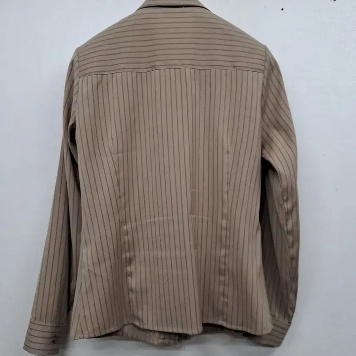 [BUNJANG] Striped Beige Shirt (S) / 스트라이프셔츠S