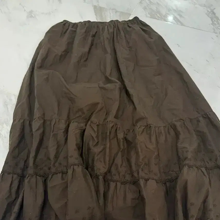 [BUNJANG] Brandy Melville Long Skirt Brown / 브랜디멜빌 롱스커트 브라운 택있음 새제품