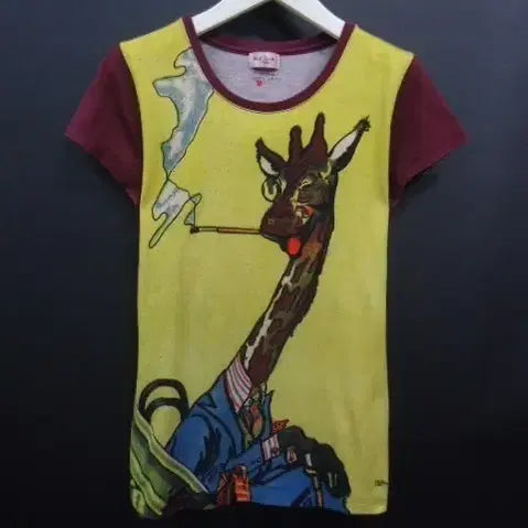 [BUNJANG] Paul Smith Vintage Giraffe Print Short Sleeve Shirt / Paul Smith 폴스미스 빈티지 셔츠(