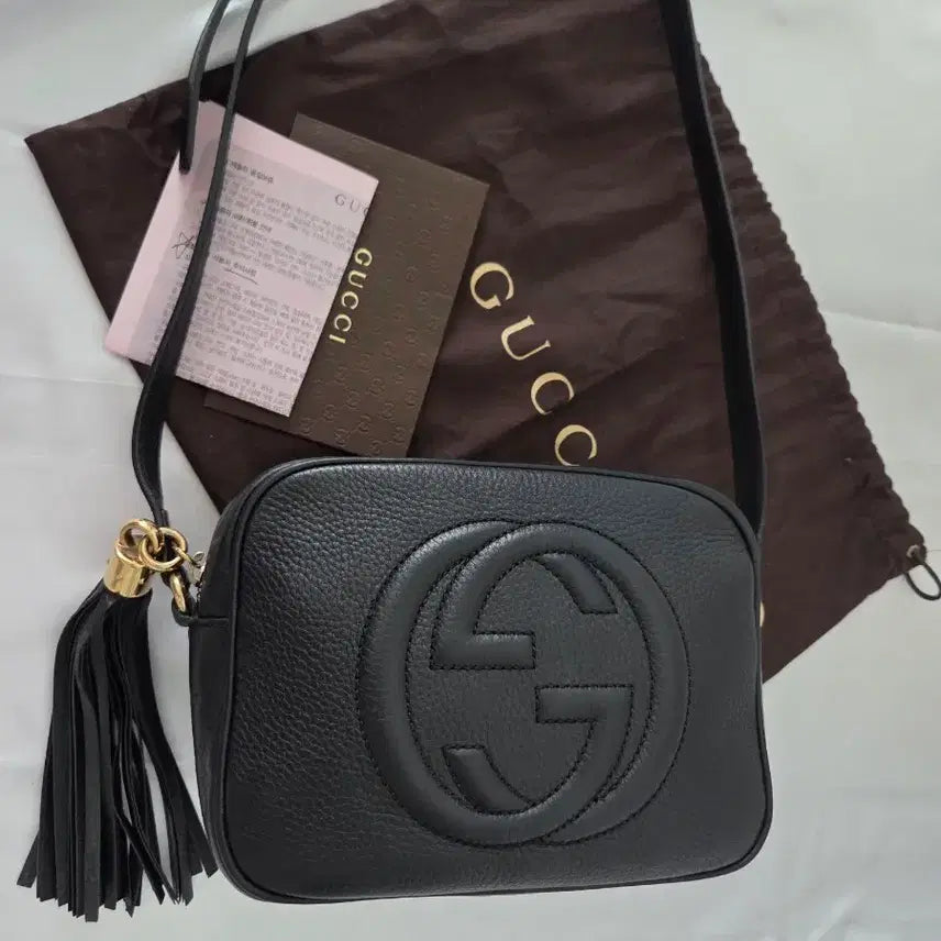 [BUNJANG] Gucci Soho Disco Camera Bag Black / 구찌 소호 디스코 카메라백 블랙 풀구성 / 상태좋음 / 정품