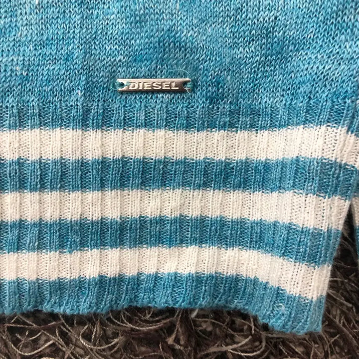 [BUNJANG] M Diesel Multicolor Linen Knit Top / M 디젤 멀티컬러 린넨 니트 택 새상품