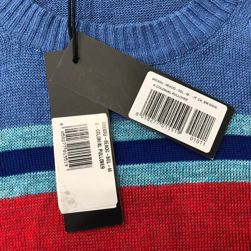 [BUNJANG] M Diesel Multicolor Linen Knit Top / M 디젤 멀티컬러 린넨 니트 택 새상품