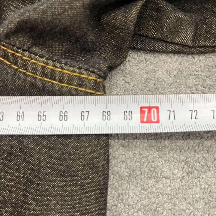 [BUNJANG] M Trillion Denim Shirt Black Washed Shirt / M Trillion 데님 셔츠 블랙 워싱 셔츠
