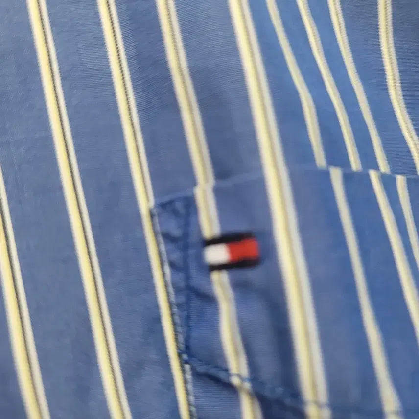 [BUNJANG] Tommy Hilfiger Striped Long Sleeve Shirt / 타미힐피거 스트라이프 긴팔 셔츠