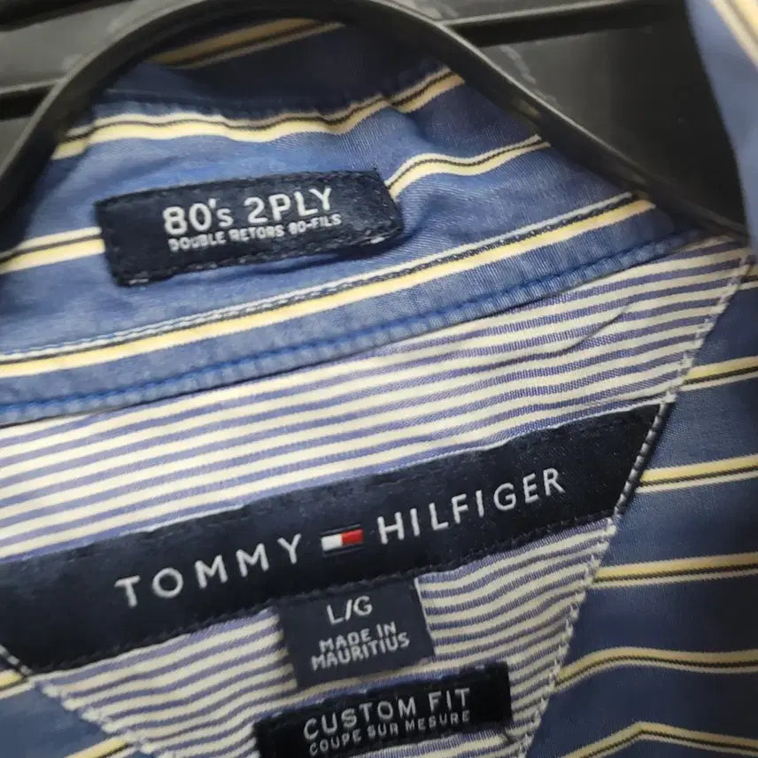 [BUNJANG] Tommy Hilfiger Striped Long Sleeve Shirt / 타미힐피거 스트라이프 긴팔 셔츠