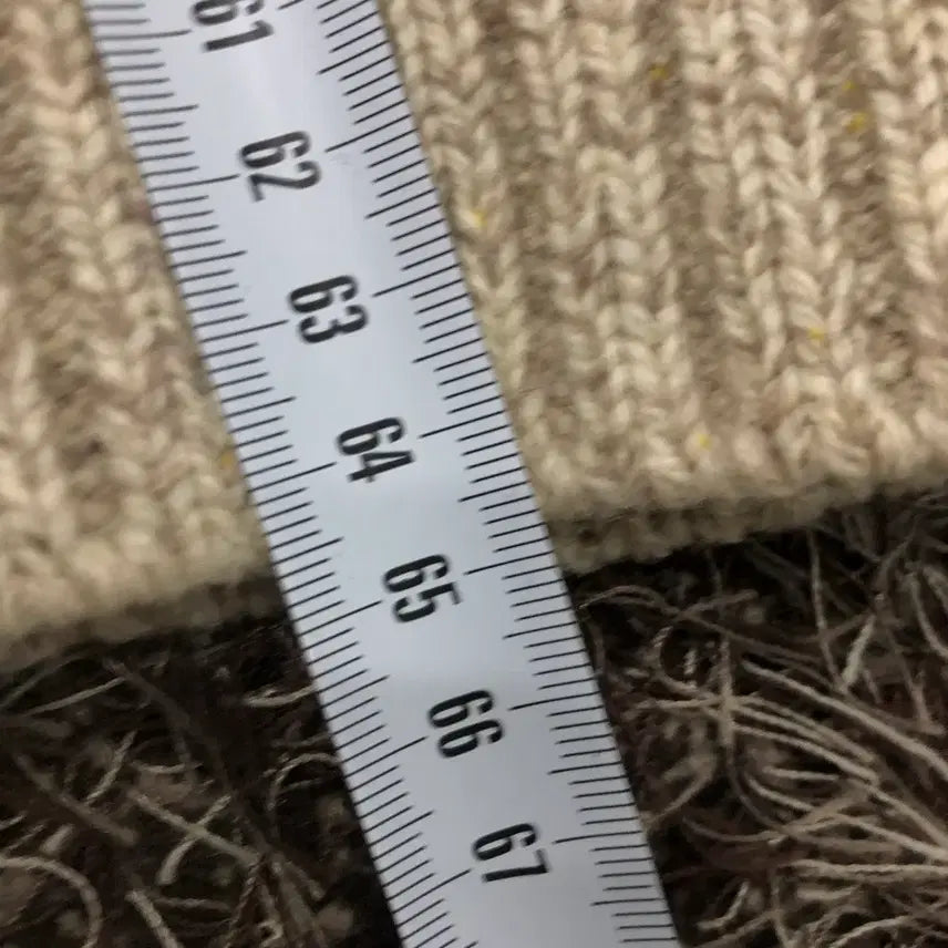 [BUNJANG] Beanpole Wool Shawl Collar Pattern Knit Sweater / 90 빈폴 울 숄카라 패턴 니트