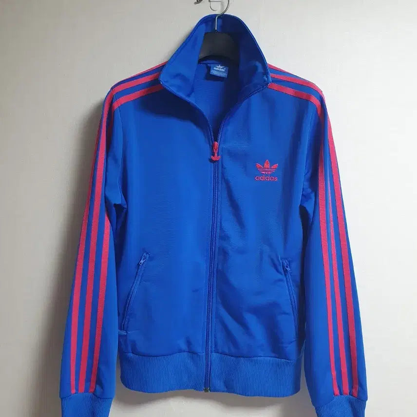 [BUNJANG] Adidas Firebird Track Top Blue and Pink / 아디다스 져지 블루 핑크 삼선 트랙탑 파이어버드 95