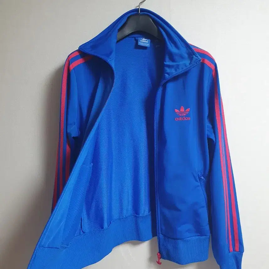 [BUNJANG] Adidas Firebird Track Top Blue and Pink / 아디다스 져지 블루 핑크 삼선 트랙탑 파이어버드 95