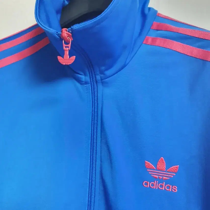 [BUNJANG] Adidas Firebird Track Top Blue and Pink / 아디다스 져지 블루 핑크 삼선 트랙탑 파이어버드 95