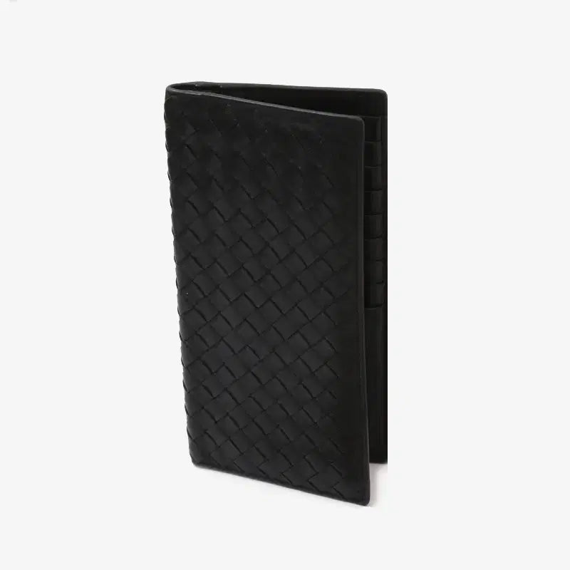 [BUNJANG] Bottega Veneta Intrecciato Long Wallet Black / (정품)보테가베네타 인트레치아토 장지갑 블랙