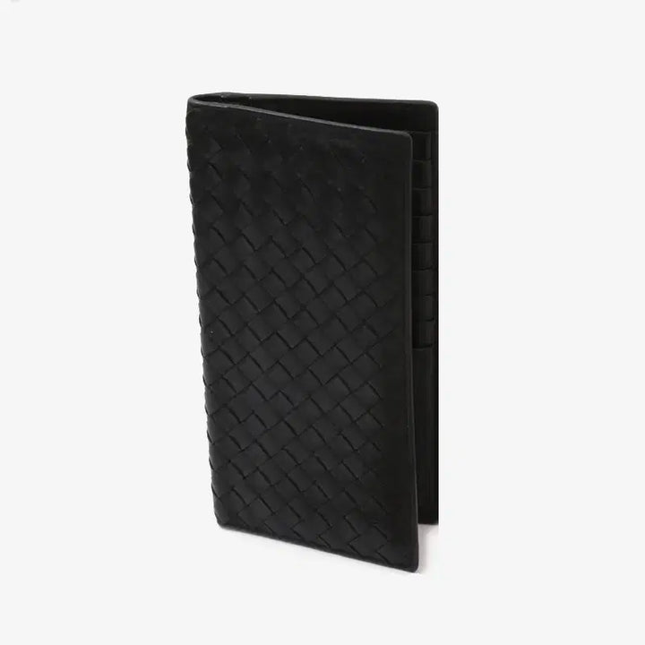 [BUNJANG] Bottega Veneta Intrecciato Long Wallet Black / (정품)보테가베네타 인트레치아토 장지갑 블랙