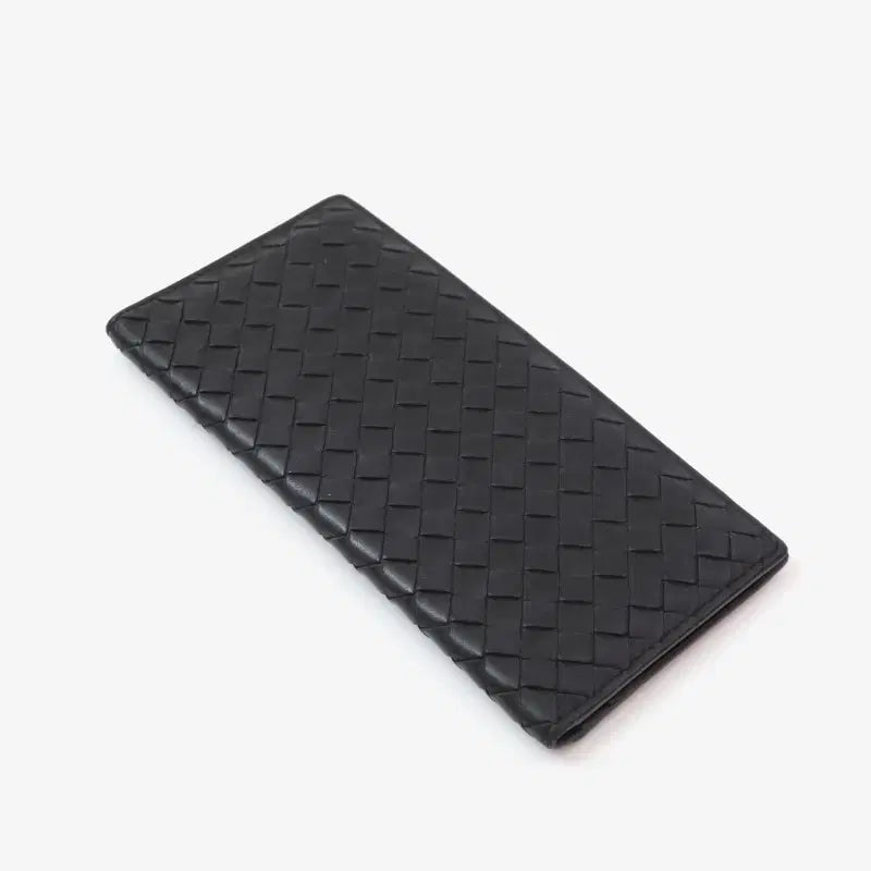 [BUNJANG] Bottega Veneta Intrecciato Long Wallet Black / (정품)보테가베네타 인트레치아토 장지갑 블랙