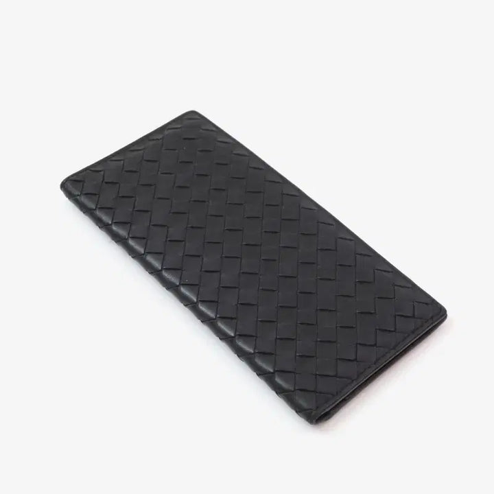[BUNJANG] Bottega Veneta Intrecciato Long Wallet Black / (정품)보테가베네타 인트레치아토 장지갑 블랙