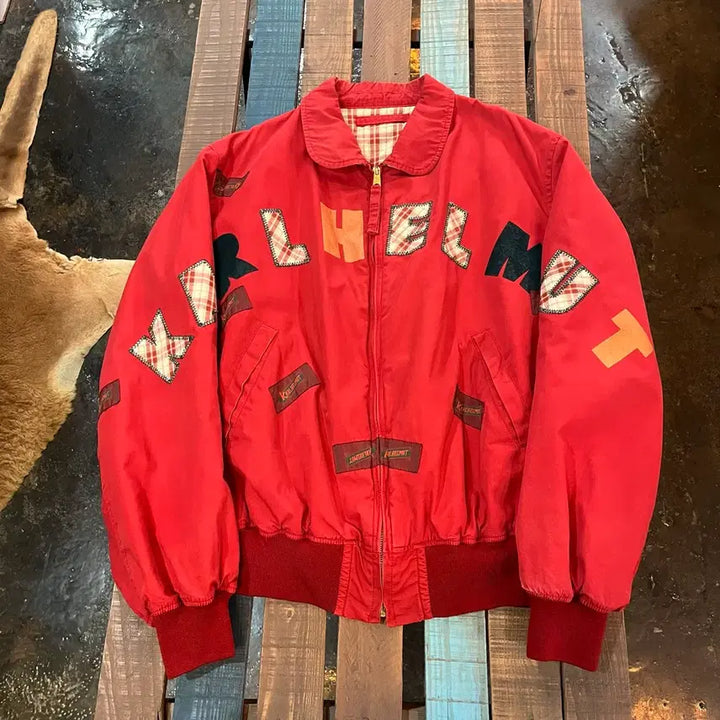 [BUNJANG] Karl Helmut MA-1 Jacket - Pink House (90s) / 90s Karl Helmut 칼헬무트 Ma-1 자켓 핑크하우스 일본