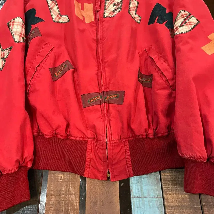 [BUNJANG] Karl Helmut MA-1 Jacket - Pink House (90s) / 90s Karl Helmut 칼헬무트 Ma-1 자켓 핑크하우스 일본