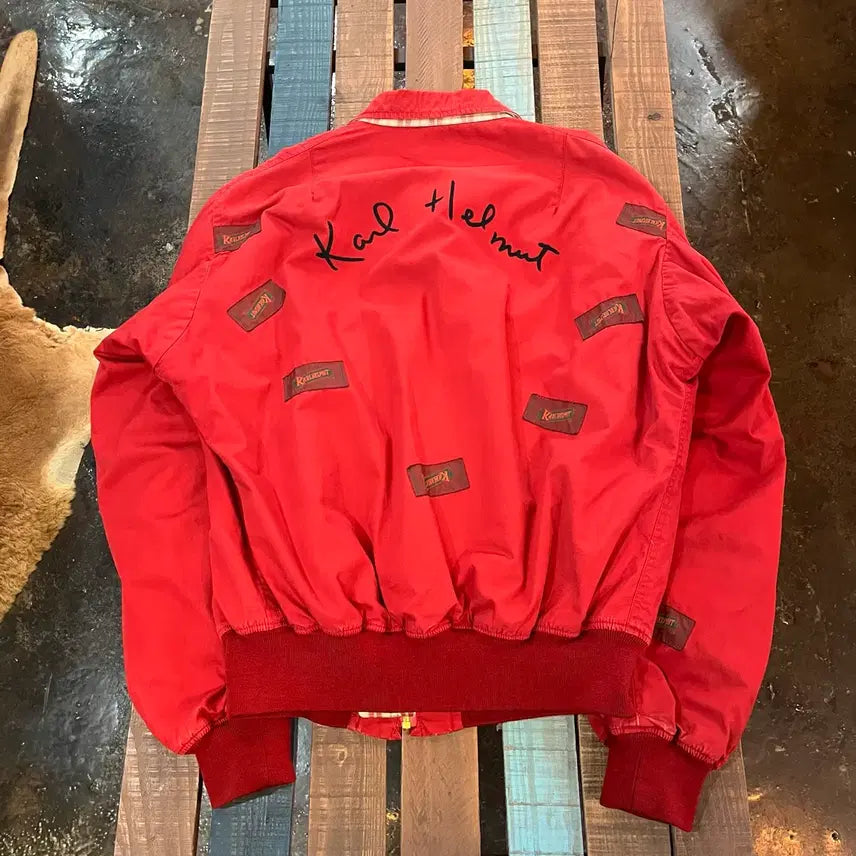 [BUNJANG] Karl Helmut MA-1 Jacket - Pink House (90s) / 90s Karl Helmut 칼헬무트 Ma-1 자켓 핑크하우스 일본