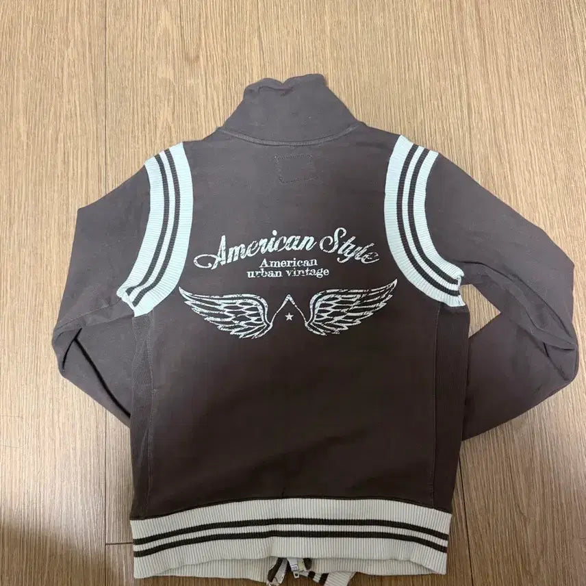 [BUNJANG] American Style Brown Zip-Up Jacket / 아메리칸스타일집업