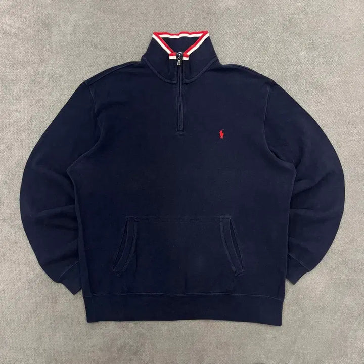 [BUNJANG] Polo Ralph Lauren Half-Zip Cotton Knit Sweater / L 폴로 랄프로렌 하프집업 코튼니트