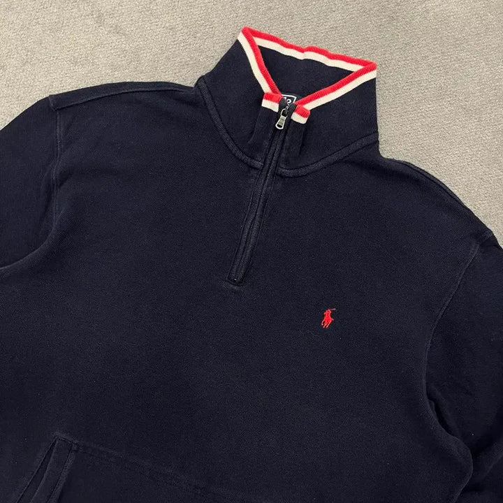 [BUNJANG] Polo Ralph Lauren Half-Zip Cotton Knit Sweater / L 폴로 랄프로렌 하프집업 코튼니트