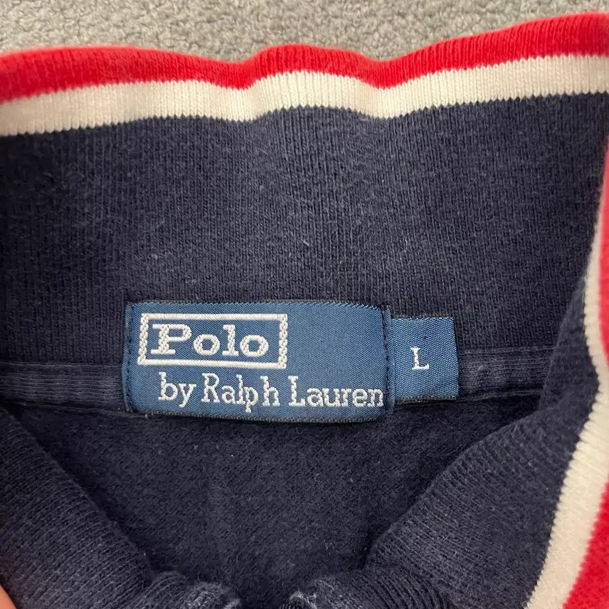 [BUNJANG] Polo Ralph Lauren Half-Zip Cotton Knit Sweater / L 폴로 랄프로렌 하프집업 코튼니트