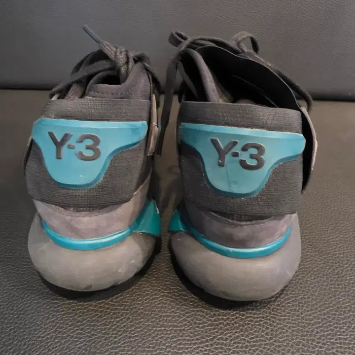[BUNJANG] Y-3 Yohji Yamamoto Qasa High-Top Sneakers / Y-3 요지 야마모토 콰사 블랙/청록