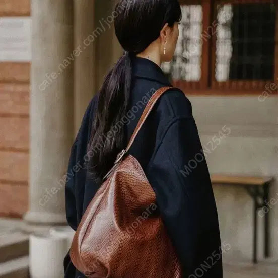 [BUNJANG] Toutier Kano Toile Kilim Brown Large Shoulder Bag / 투티에 카노 트왈 칼림 브라운 라지