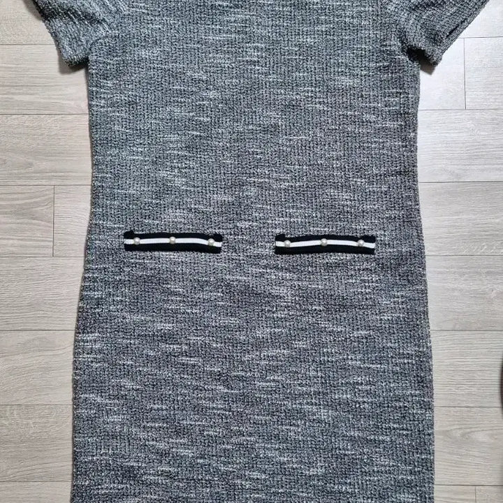 [BUNJANG] Miseenscene Pearl Tweed Short Sleeve Dress / 새상품)미센스 진주 트위드 반팔원피스 판매합니다