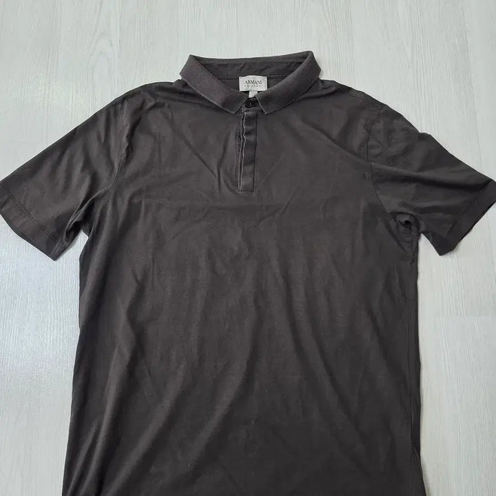 [BUNJANG] Armani Collezioni Brown Polo Shirt / 아르마니 꼴레지오니 카라 반팔 티셔츠 L사이즈