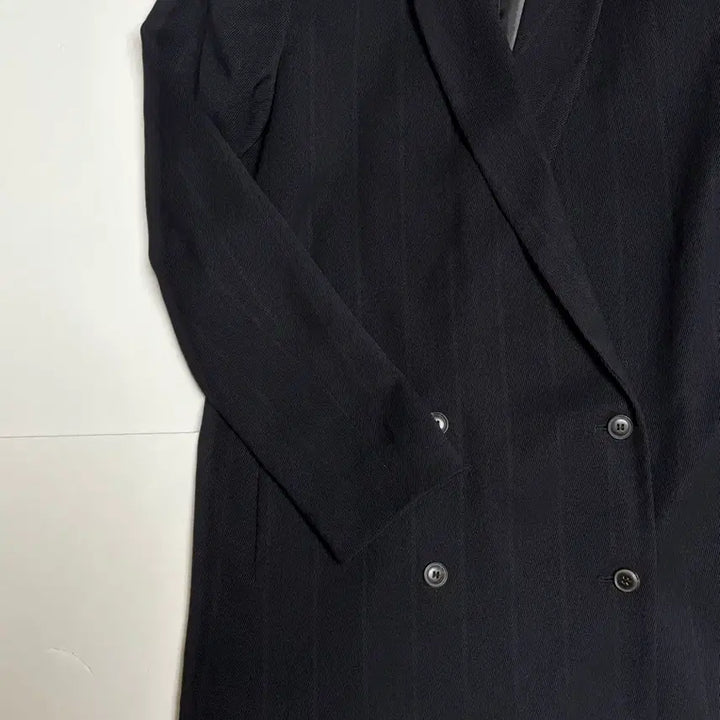 [BUNJANG] ZARA Striped Double-Breasted Blazer Black Size S / 자라 zara 스트라이프 더블 자켓 블랙 s사이즈