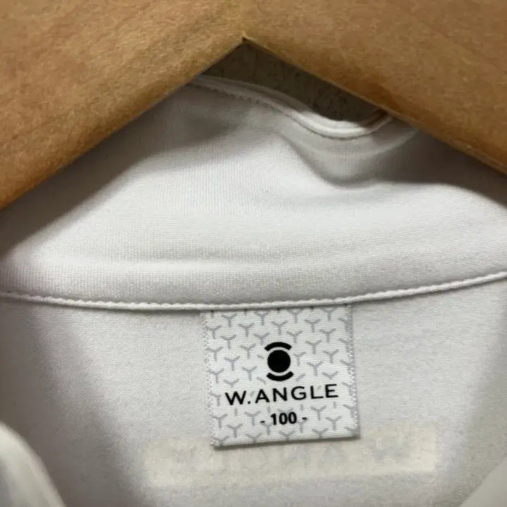 [BUNJANG] Wildangle M White/Navy Half-Neck Long Sleeve T-shirt / 와일드앵글 M 화이트/네이비 하프넥 긴팔 티셔츠