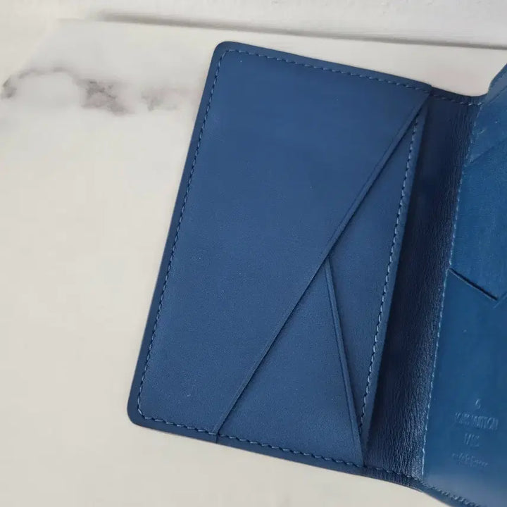 [BUNJANG] Louis Vuitton Faded Organizer Card Wallet Blue / 루이비통 페이디드 오거나이저 카드지갑 블루